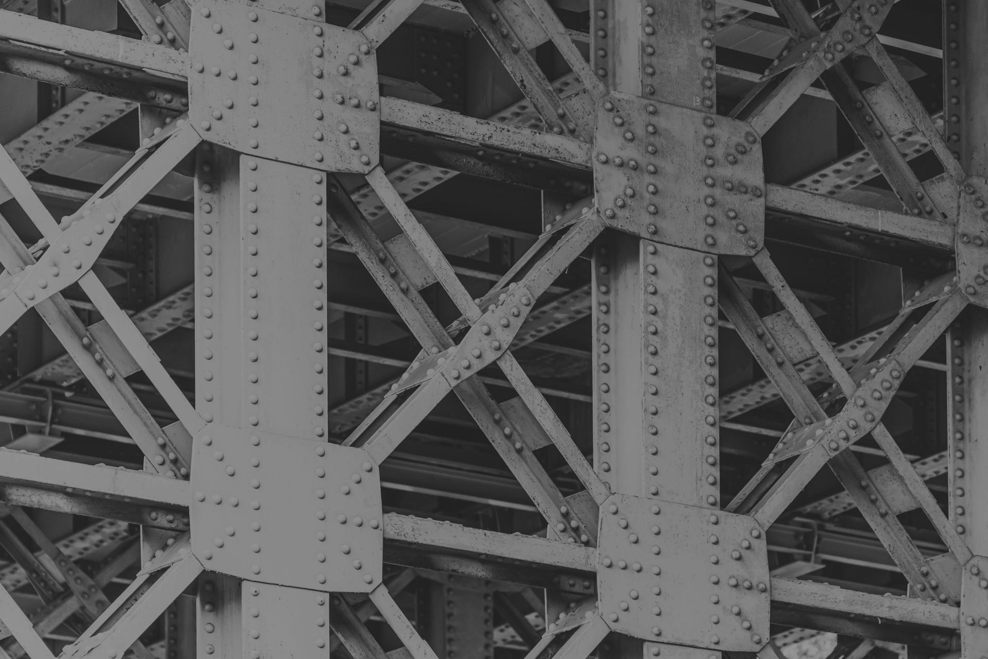 heavy industry metal steel structure connect together for high strength for bridge road support
